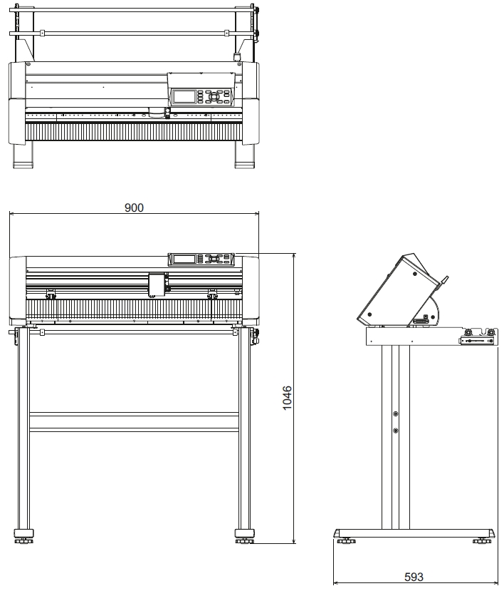 размер плоттера CE6000-60 Plus